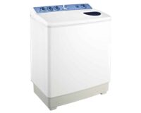 غسالة ملابس توشيبا هاف أوتوماتيك 12 كيلو لون أبيض مزودة بموتورين VH-1210S