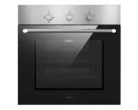 فرن تورنيدو بلت إن غاز 60 × 60 سم 67 لتر لون استانلس ستيل مزود بمروحة تعمل بنظام الكونفكشن GO-VM60CSU-S